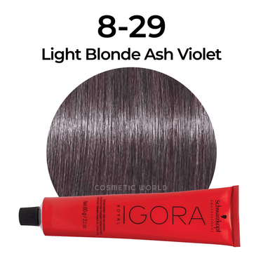 SCHWARZKOPF - IGORA ROYAL_Igora Royal 8 - 29 Light Blonde Ash Violet_Cosmetic World